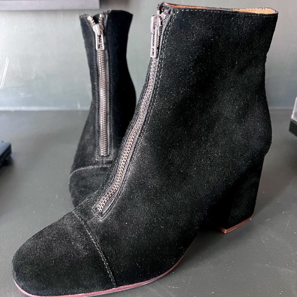 Madewell Black Chelsea Block Heel Boot (7)